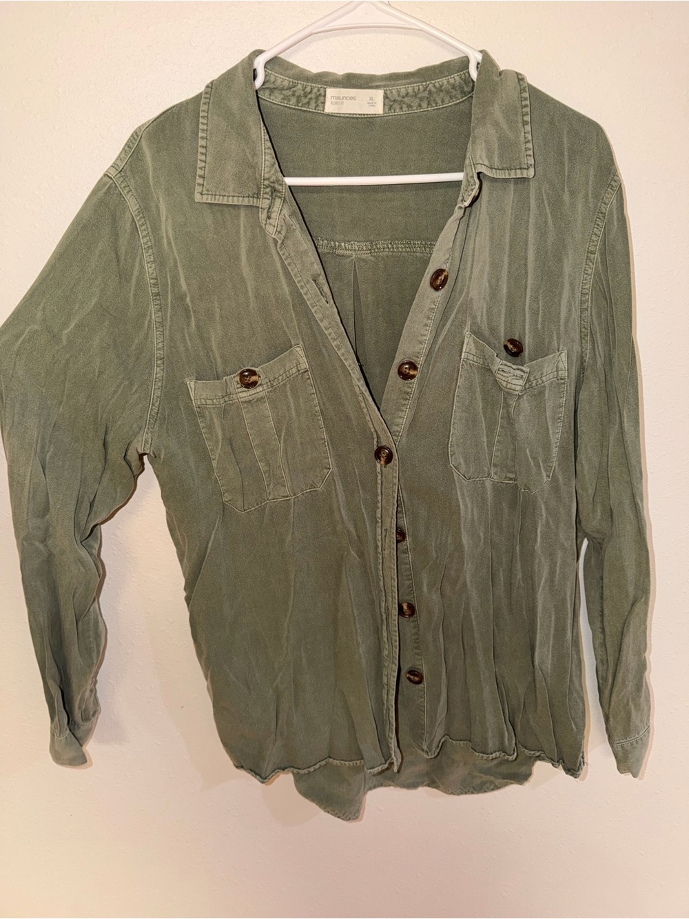 Maurice’s Olive Button-Up Shirt Jacket